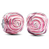 Charme Sterling Silber 925 Rosa Rose in Blüte, Perle auf Armband Natur