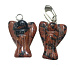 Obsidian Moka Engel Schutzengel Anhänger Naturstein 2 - 2,2 cm, Rettungsstein