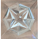 Glas Pyramide in Pyramide 50 mm Kristall - Glas Briefbeschwerer