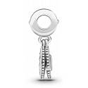 Sterling Silber 925 Glitzernde Weltkugel und das Wort Mum 2in1, Familienarmband-Anhänger