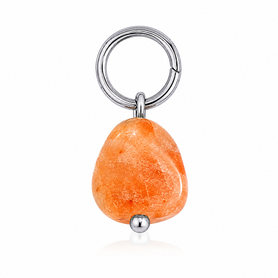 Roter Aventurin – Mini-Anhänger aus Naturstein ca. 0,8–1,2 cm | Talisman für Energie und Mut