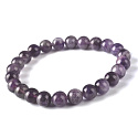 Charoit / Charoit Armband elastischer Naturstein, Kugel 8 mm / 16 -17 cm, Magie, Wunder aus Jakutien
