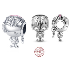 Sterling Silber 925 Teenager Mädchen, Perle auf Armband Familie