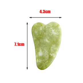 Serpentine Gua Sha reduziert Falten, Schwellungen, verbessert die Hautelastizität 4,3 x 7,1 cm, Heilstein