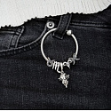 Charm Sterling Silber 925 Tierkreiszeichen Sparkling Fische, Perle für Armband