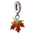 Charms Sterling Silber 925 Herbstfarben - Herbstblatt, Ahornblatt, Natur Armband Anhänger