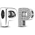 Sterling Silber 925 Alphabet Buchstabe P, Perle für Armband