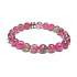 Quarz rot Armband elastisch Naturstein, Perle 8 mm / 16-17 cm, die perfekte Heiler