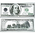 Talisman versilberte 100 USD Banknote
