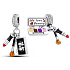 Charms Sterling Silber 925 Chic style - Lippenstift, Malerei, Pinsel 3in1, Armband Anhänger Interessen