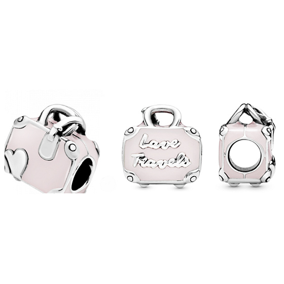 Sterling Silber 925 Reisekoffer, Reisearmband Perle
