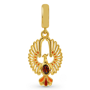 Charms Sterling Silber 925 Flying Phoenix, Tierarmband-Anhänger