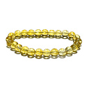 Citrin Armband elastisch Naturstein, Kugel 8 mm / 16-17 cm, Stein des Überflusses, Erfolg