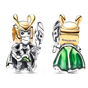 Sterling Silber 925 Marvel The Avengers, Loki, Armband Perle