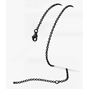 Řetízek z nerezové oceli barva černá, tloušťka 1,85 mm, délka 45 + 5 cm – elegantní, odolný, hypoalergenní Řetízek z nerezové oceli barva černá, tloušťka 1,85 mm, délka 45 + 5 cm – elegantní, odolný, hypoalergenní