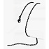 Řetízek z nerezové oceli barva černá, tloušťka 1,85 mm, délka 45 + 5 cm – elegantní, odolný, hypoalergenní