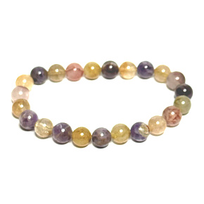 Auralit 23 Armband elastisch Naturstein, Kugel 8 mm / 16 - 17 cm, einer der mächtigsten Steine auf der Paneta