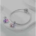 Sterling Silber 925 Luminous - Sternzeichen Zwillinge, Armband-Anhänger