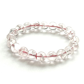 Azeztulite rosa Armband 10mm/16 - 17cm Hochfrequenz-Energie