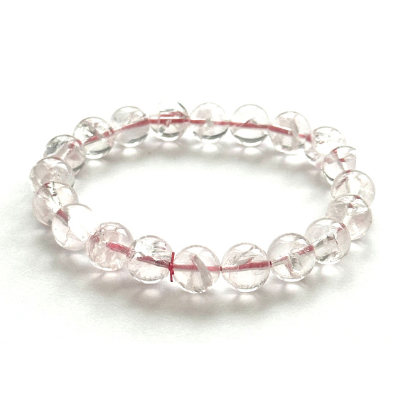 Azeztulite rosa Armband 10mm/16 - 17cm Hochfrequenz-Energie