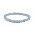 Aquamarin-Armband elastischer Naturstein, Kugel 6 mm / 16-17 cm, Seemannsstein, Heilkraft des Meeres