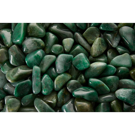 Chalcedon grün Getrommelter Naturstein M, ca. 1,5 - 2,5 cm 1 Stück, Stein der Liebe, Freude