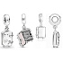 Charm Sterling Silber 925 Kofferöffnung, Reise-Armband-Anhänger