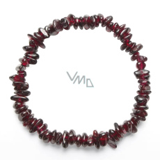 Granat Armband elastisch gehackter Naturstein 19 cm, Stein des Feuers, der Liebe Granat Armband elastisch gehackter Naturstein 19 cm, Stein des Feuers, der Liebe