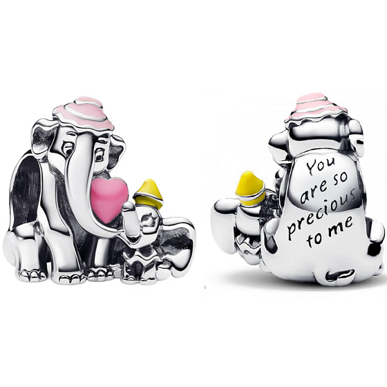 Charm Disney Dumbo a maminka, korálek na náramek, film