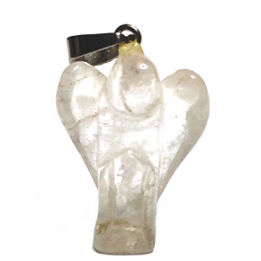 Kristall Engel Schutzengel Anhänger Naturstein handgeschliffen 2,6 cm 1 Stück, Stein Steine