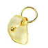 Citrin – Mini-Anhänger aus Naturstein ca. 0,8–1,2 cm, goldfarbene Ausführung | Talisman der Freude und des Erfolgs