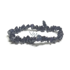 Goldstein blau Avanturin Armband elastisch gehackt, 19 cm, Stein des Ehrgeizes Goldstein blau Avanturin Armband elastisch gehackt, 19 cm, Stein des Ehrgeizes