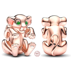 Charm Sterling Silber 925 Disney Lion King - Nala Rose, Perle für Armband Film