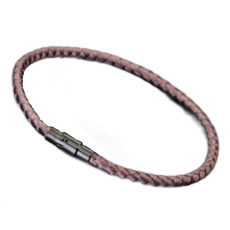 Lanový Magnetický náramek – hnědý 18,5 cm x 4 mm, unisex Lanový Magnetický náramek – hnědý 18,5 cm x 4 mm, unisex