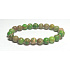 Jaspis / Regalit Imperial Meeressediment grün Armband elastisch gemischtes Mineral, Kugel 8 mm / 16 - 17 cm