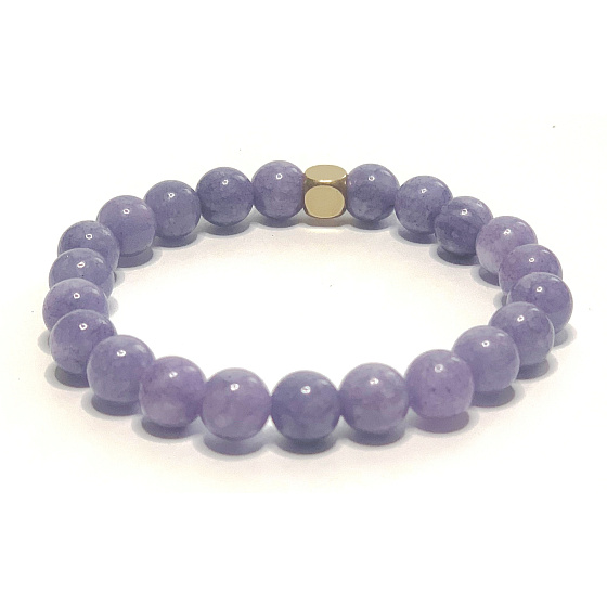 Sodalith-Armband elastisch Naturstein, Kugel 8 mm / 16 - 17 cm, Stein Kommunikation