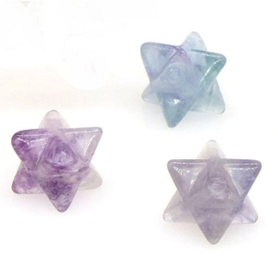 Fluorit merkaba Naturstein 13 mm, Stein der Genies