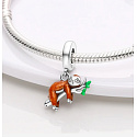 Charm Sterling Silber 925 Faultier, Tierarmband Anhänger