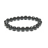 Onyx Facettenarmband elastischer Naturstein, Kugel 8 mm / 16-17 cm, Lebenskraftstein