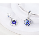Charme Sterling Silber 925 Blau Auge Schutz, Anhänger Armband Symbol