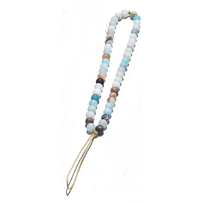 Amazonit mat přívěšek na mobil 6 mm, obvod 26,5 cm