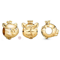 Charm Sterling Silber 925 Tiger ist das dritte Tier im 12-Jahres-Zyklus der chinesischen Tierkreiszeichen, Perle für Armband