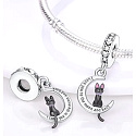 Sterling Silber 925 Katze Mond ich liebe dich, Haustier Armband Anhänger