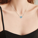 Charme Sterling Silber 925 Zwei Delphine, Perle auf Armband Tier
