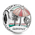 Charme Sterling Silber 925 Sommer am Strand - Sommer, Perle für Reise-Armband