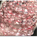 Azeztulite rosa Armband elastischer Naturstein 9 mm / 16-17 cm Hochfrequenzenergie, Stein des Lichts und der Klarheit