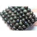 Opal schwarz Armband elastisch Naturstein, Kugel 8 mm / 16-17 cm, AAA Qualität, Glücksstein
