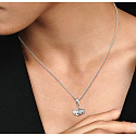 Sterling Silber 925 Ginkgo Biloba Blatt Symbol der Gesundheit, Widerstandsfähigkeit, Natur Armband Anhänger