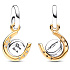 Charms Sterling Silber 925 Hufeisen - drehbare Scheibe, Glücksarmband Anhänger
