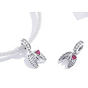 Charm Sterling Silber 925 Herz Symbol der Liebe, Mut, Tapferkeit, Tapferkeit, Selbstaufopferung, Anhänger Armband Liebe